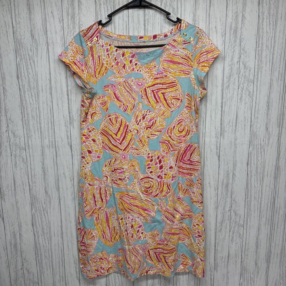 Womens Size M Lilly Pulitzer Loren Fish Print Dress EUC
